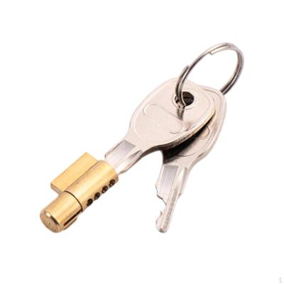 Cilindro di Blocco Attacco Rimorchio 2 Chiavi Metallo Robusto Affidabile Facile Installazione Diametro Perno 0.7cm