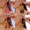 Tassel Halloween Earrings Rice Bead Ear Jewelry Accessories Fashion Skull Drop Earring  Hipster