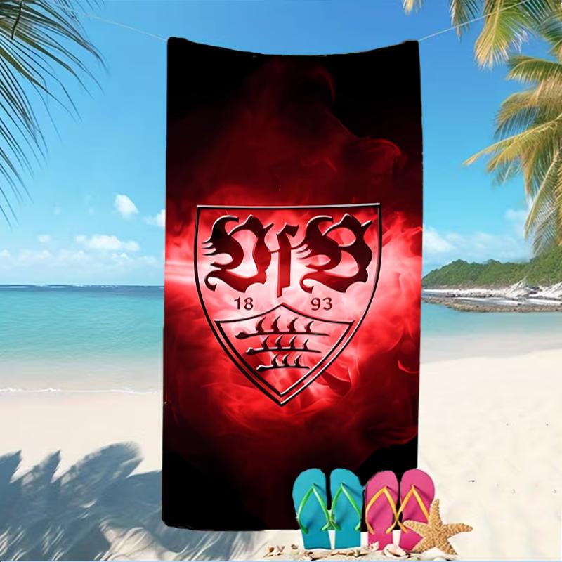 Beach Towel with Football club logo Pattern - soft,absorbent,machine washable Lightweight&Modern,swimming,Travel Essentials