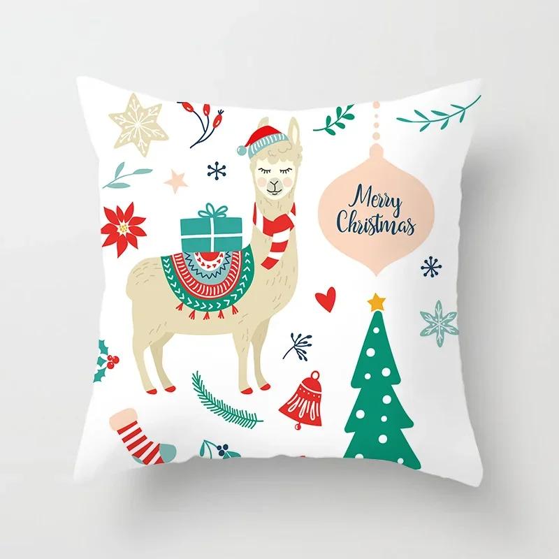 Cartoon Alpaka Dekokissenbezug Kreativer Druck Polyester Kissenbezug Kawaii Raumdeko Körperkissen Anime
