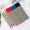 3/20 PCS 11.4cm Threaded Rotary Metal Pen Refills Blue/black/red Ballpoint Pen Rod Signing Pen Refill Office School Stationery