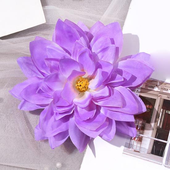 Látková květinová hlava pro řemesla Falešný hedvábný umělý květ hlavy jiřiny pro svatební párty Domácí dekorace na klobouk DIY věnec Scrapbooking