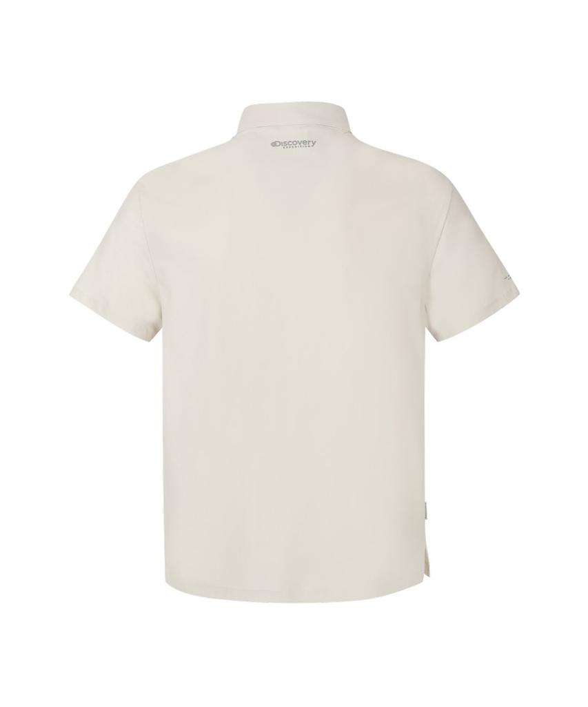 DISCOVERY EXPEDITION Men'S Freshvent Prevona Tricot Polo Shirt (D/Ivory)
