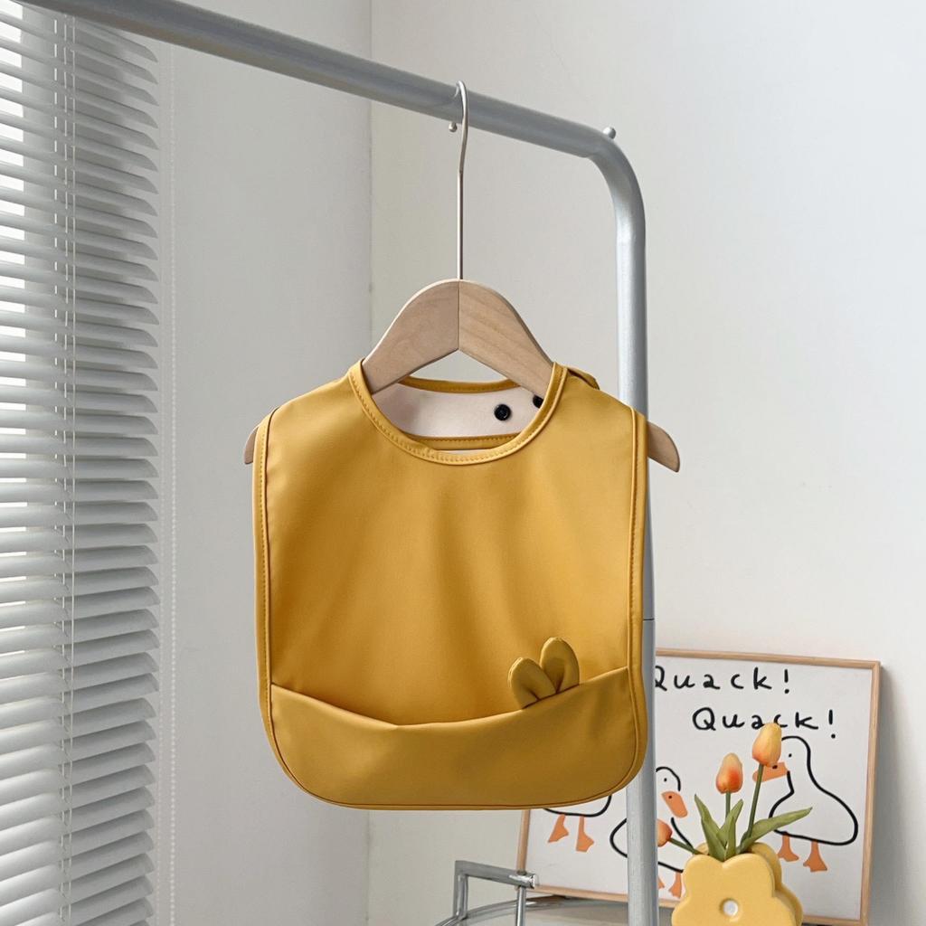 Wodoodporne śliniaki dla niemowląt klasy A - PU odporne na plamy z dużą kieszenią dla chłopców i dziewczynek