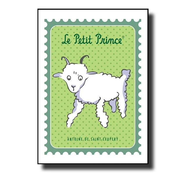 The Little Prince Fox Fairy Tale Posters and Prints Cartoon Stamp Wall Art Canvas Painting Picture for Kids Room Home Decor