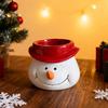 Christmas Snowman Planter Pot Santa Claus Head Resin Succulents Herb Plants Flower Pot Home Balcony Garden Decoration