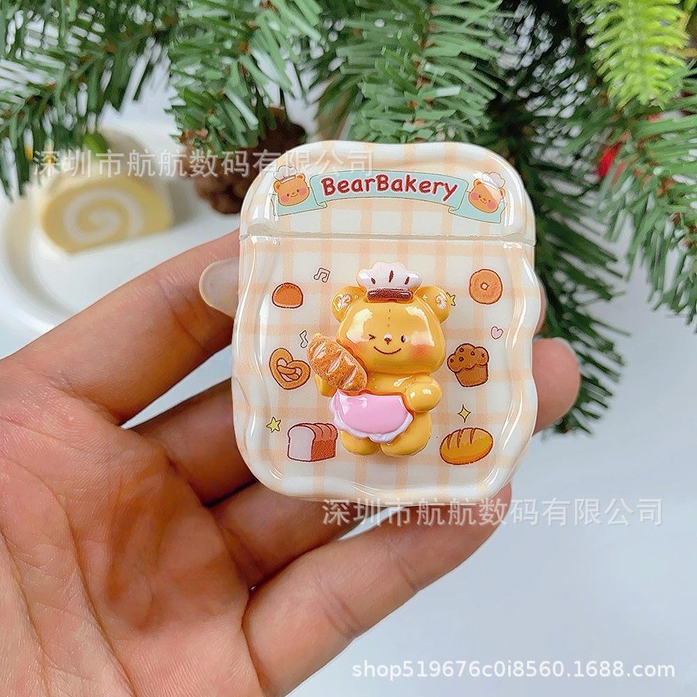 Brown Butter Bear for Airpodspro1 Generation Earphone Case Apple 1 Generation New AirPods 1 /1 Generation