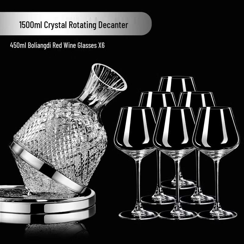 Premium Wine Glass Set with Decanter