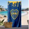 Boca Juniors 2 Bedrucktes Strandtuch Schnelltrocknend Weiches Handtuch Tragbare Große Rechteckige Stranddecke für Reisen Schwimmbad