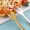 304 Stainless Steel Children's Spoon Fork Ice Cream Spoon Short Handle Square Head Spoon Spaghetti Salad Fork Student Tableware
