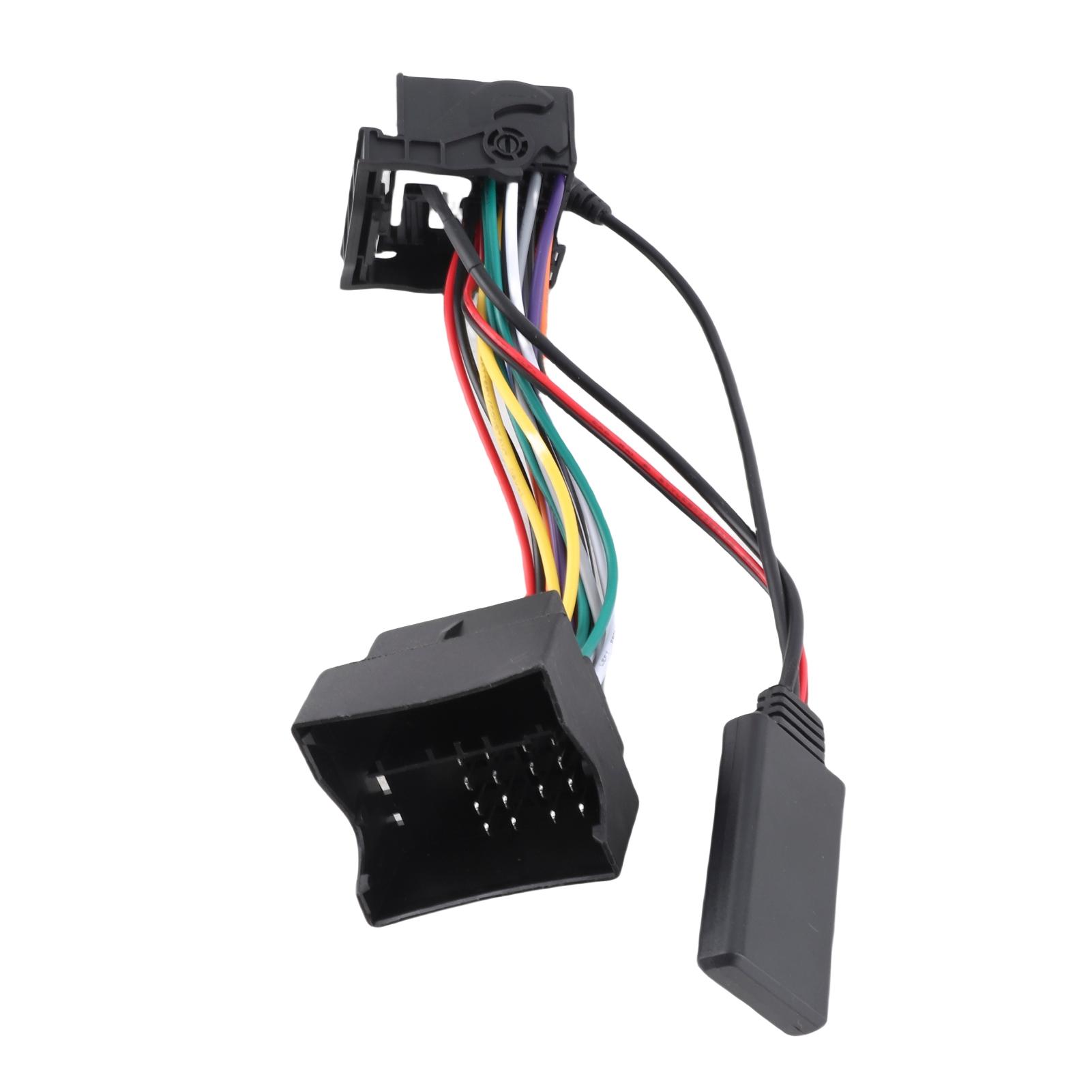 

59,1-дюймовый Bluetooth 5,0 AUX-кабель, аудиоадаптер с микрофоном, подходящий для E60 E63 E64 E65 E66 E87