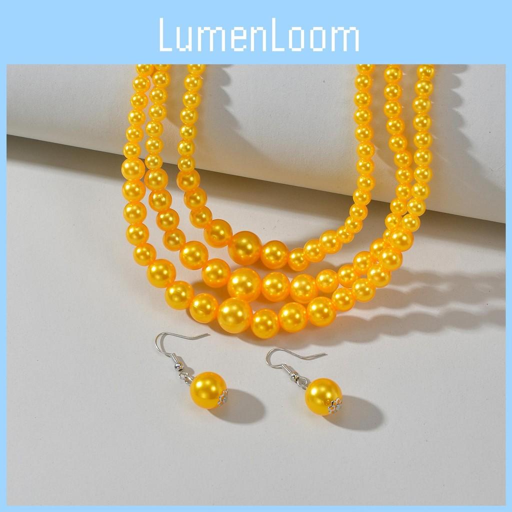 Pearl European Fashion Jewelry Set With Pendant For Women And Men