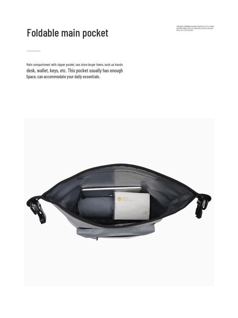 Vodotěsná venkovní taška ze síťoviny PVC: Ideální pro horolezectví, cyklistiku, rafting, pláž a plavání.