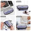 Pen Case Roomy Interior 300D Polyester Zipper Closure with Removable Pen Slot Divider Mesh Pocket and Main Storage for Boys Girls