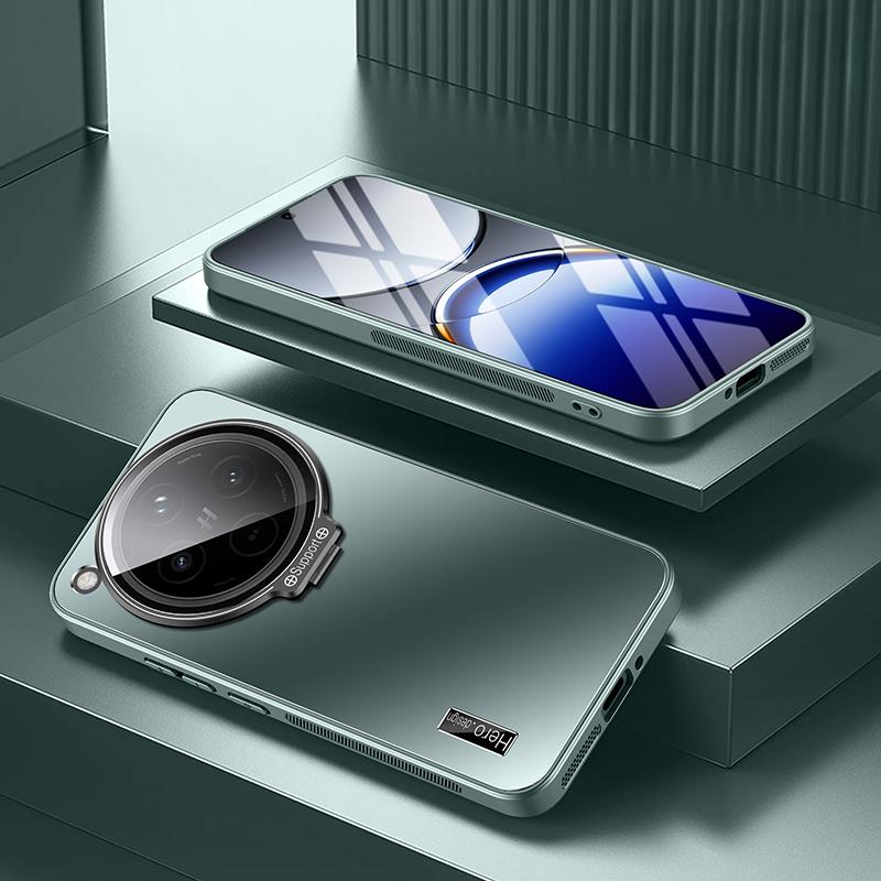 

Металлический чехол-держатель объектива камеры для OPPO Find X8 Pro X7 Ultra X6Pro, противоударный матовый, невидимая задняя крышка-подставка, невидимый кронштейн for OPPO Find X6 Pro зелёный