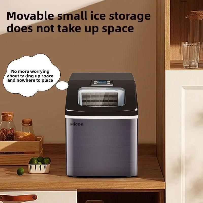 25kg Hotel Commercial Household Ice Maker Portable Ice Cube Maker Machine Household Fully Automatic Ice Cube Making Machine 220V