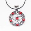 ZRM Vintage Supernatural Lucifer Satan Witch Protect Star Amulet Pentagram Pendant Necklace for Men Women