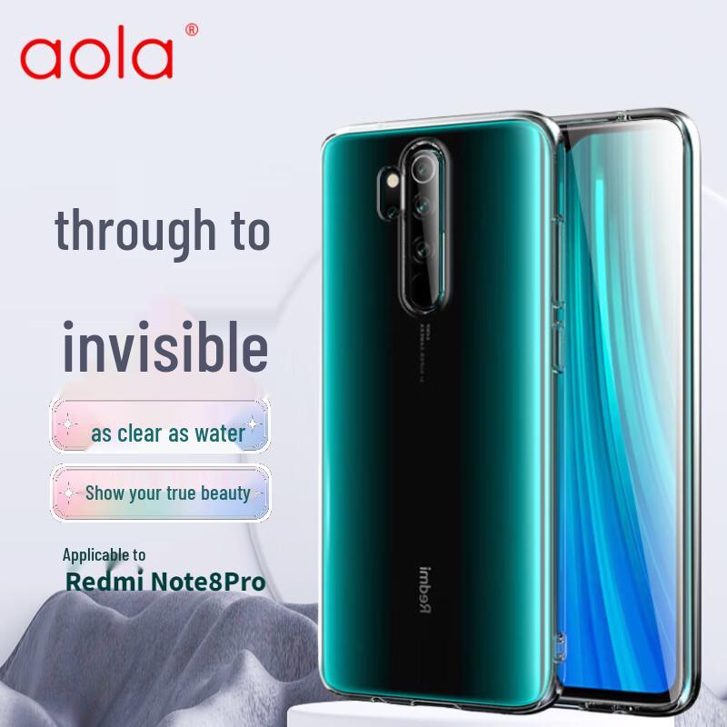 AOLANG Transparente Stoßfeste TPU Handyhülle für Redmi