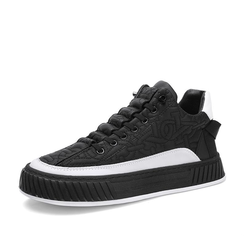 Fashion 2024 New Trendy Mens Canvas Sneakers Flat Platform Sneakers Men Streetwear Hip Hop Designer Shoes Men Harajuku Vulcanized Shoes
