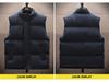 Men's Thickened Down Cotton Vest, Plus Size, Warm Gilet Jacket for Autumn/Winter 2025.