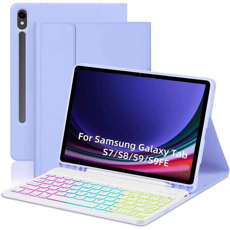 Samsung Tab S10 Lite RGB Backlit Bluetooth Keyboard Case with Detachable Keyboard for S11/S9 FE