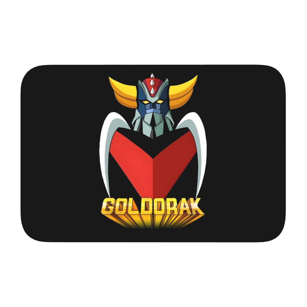 Custom Goldorak Grendizer Front Door Floor Entrance Mats Outdoor Anime UFO Robot Goldrake Bath Kitchen Doormat Toilet Carpet Rug