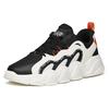 Anta Back Rise Comfortable Slip Resistant Slip Resistant Low Top Running Shoes Men's Black White 112148068-3