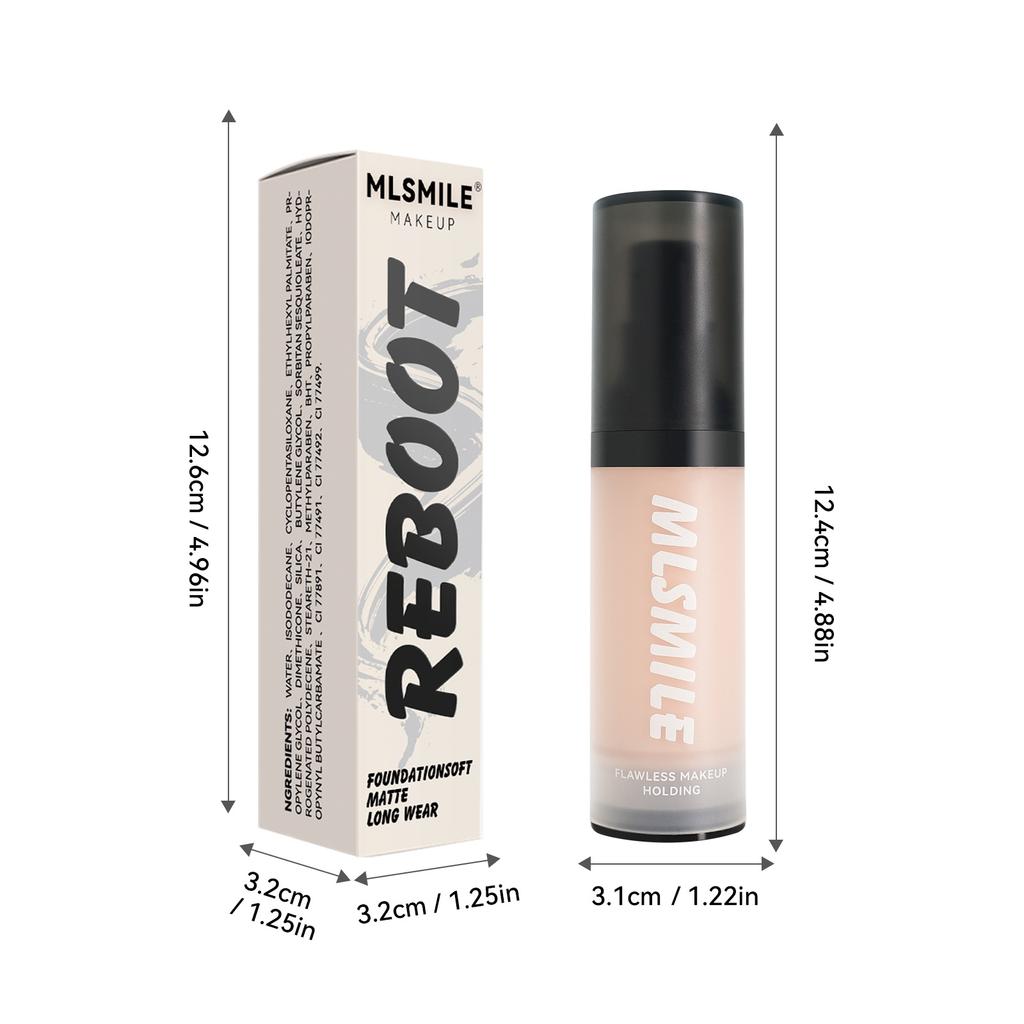 8 Color Powder Base Matte Moisturizing, waterproof, Anti-sweat, Invisible Pore Control Concealer Foundation