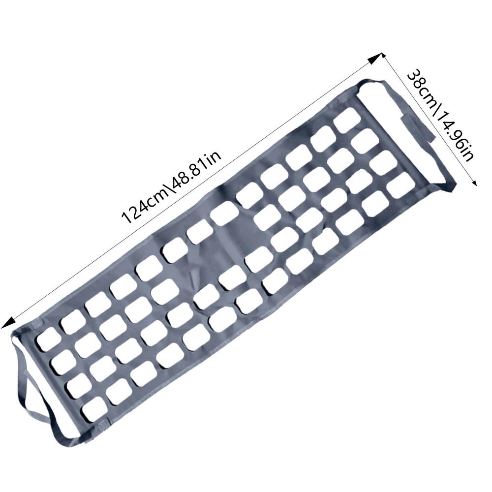 Сетка для кузова пикапа Грузовая сетка для кузова пикапа Складная сетка для крепления Грузовая сетка Эластичная сетка для ежедневных легких грузов серый