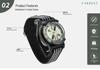 Outdoor Diving Wristwatch with Luminous Compass and Strong Magnetic Features