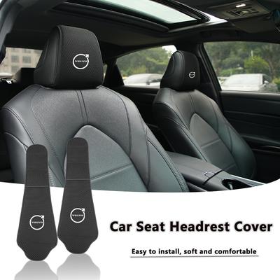 Car Seat Headrest Protector Cover Ice Silk Neck Pillowcase Interior For XC40 XC60 XC70 XC90 V40 V60 V90 S60 S80 S90
