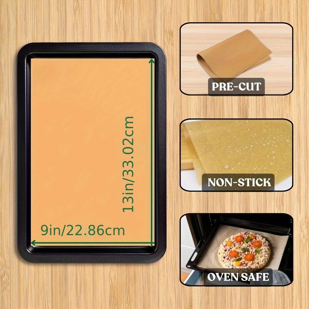 200pcs Unbleached Parchment Paper Baking Sheets,Non-Stick Precut Baking Parchment,Perfect for Baking Grilling Air Fryer Steaming Bread Cup Cake Cookie