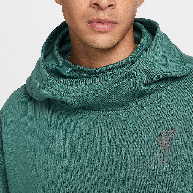 Nike Therma-FIT Tech Pack Liverpool Football Club Solid Color Hoodie Men Hoodies Green FQ7787-361