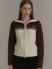 Anoetic Anc Two-Way Coloring Zip-Up_Brown