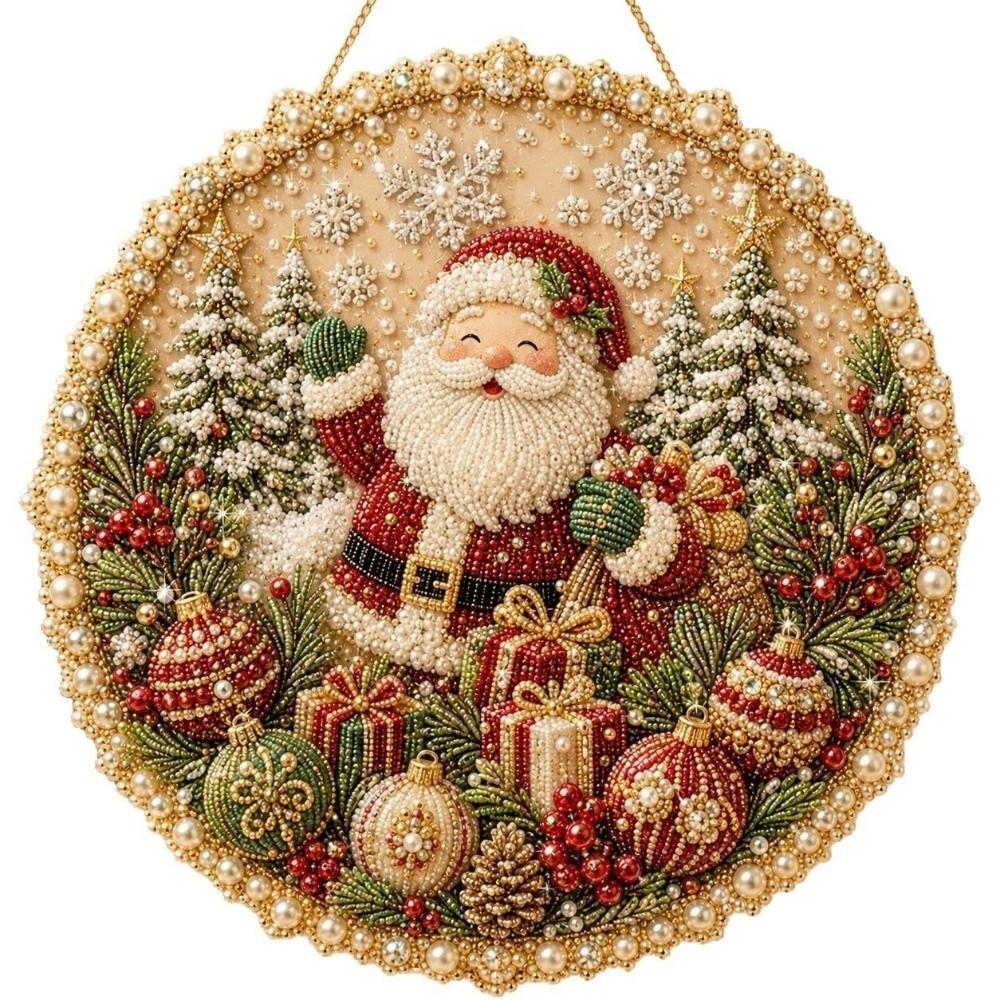 2D Flat DIY Pearl Painting Kit Pumpkin Christmas Hanging Decoration Porch Decoration