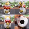 Waza no Kura Cute Kutani beckoning Feng good luck interior Japanese small birthday opening new house 60th 70th 77th 88th birthday gift Maneki-neko