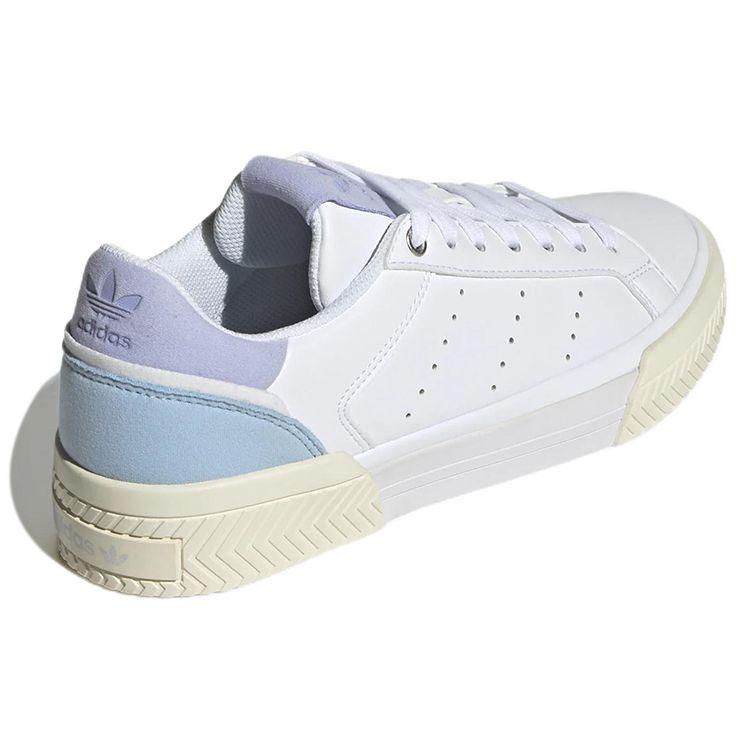 Adidas Originals Court Tourino Comfortable Non-Slip Durable Low-Top Skate Shoes Women Sneakers White Blue GZ0835