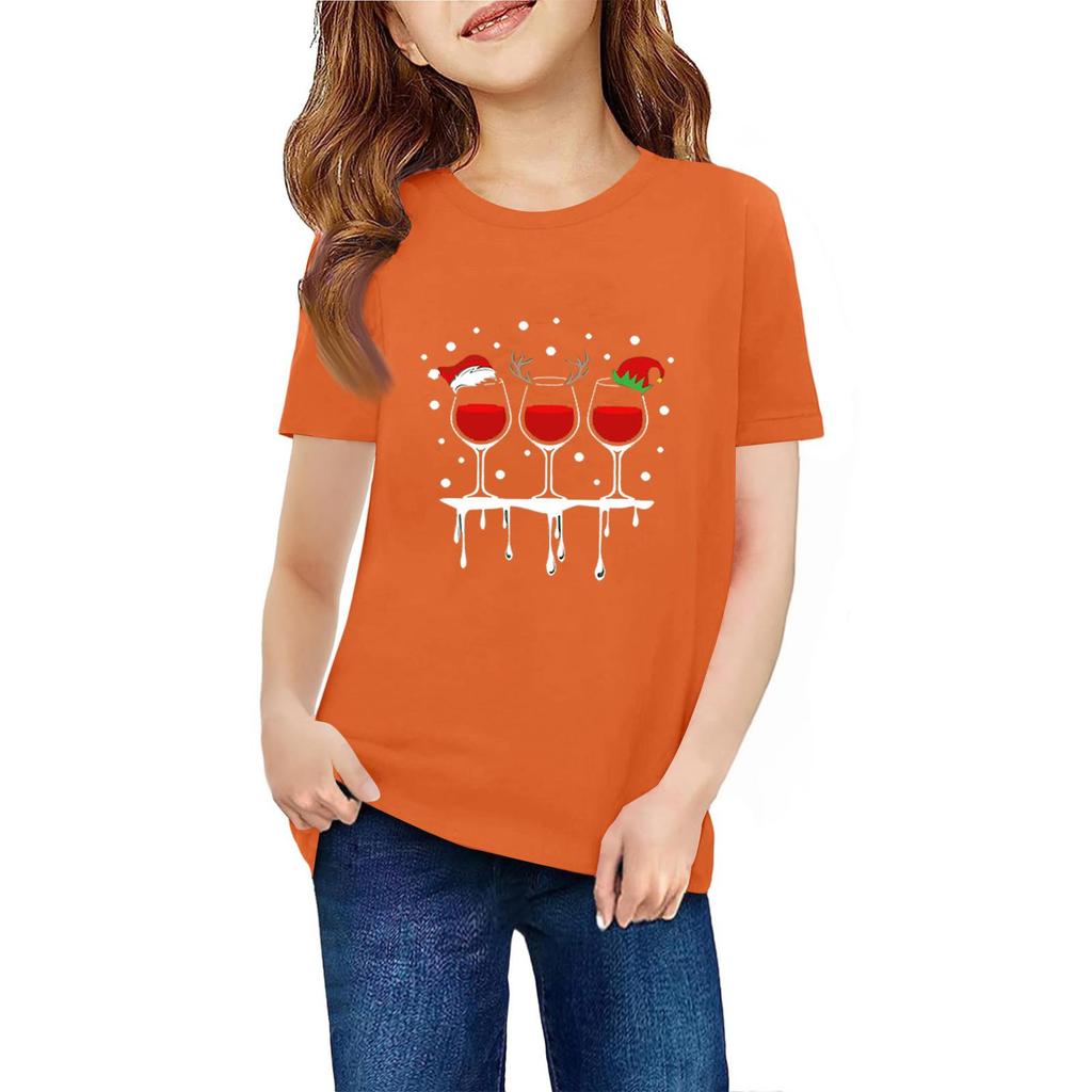 Children's Short Sleeve Neck T-Shirt Animal Print Daily Casual Top