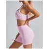 Color Blocking, Non Awkward Sports Shorts with High Waist, Tight Fitting, Nude Feeling, Peach Hip Lifting, Fitness, Yoga Shorts for Women