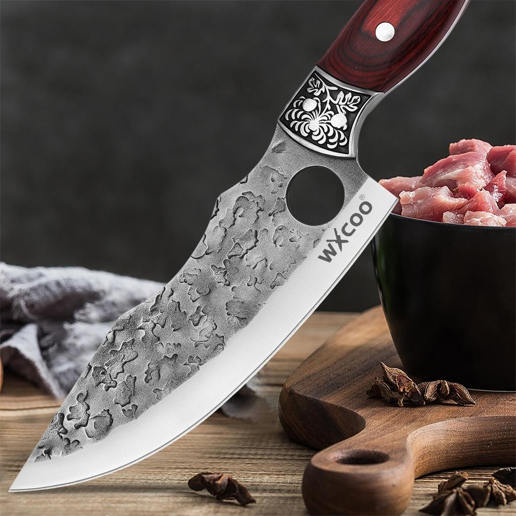 Nerezová Santoku Univerzální Škrabka Jedinečné Nože Ostrý Sashimi Nůž Kuchyňský Víceúčelový Nůž Nůž na Hovězí Rybí Maso Sekáček Vykosťovací Nůž
