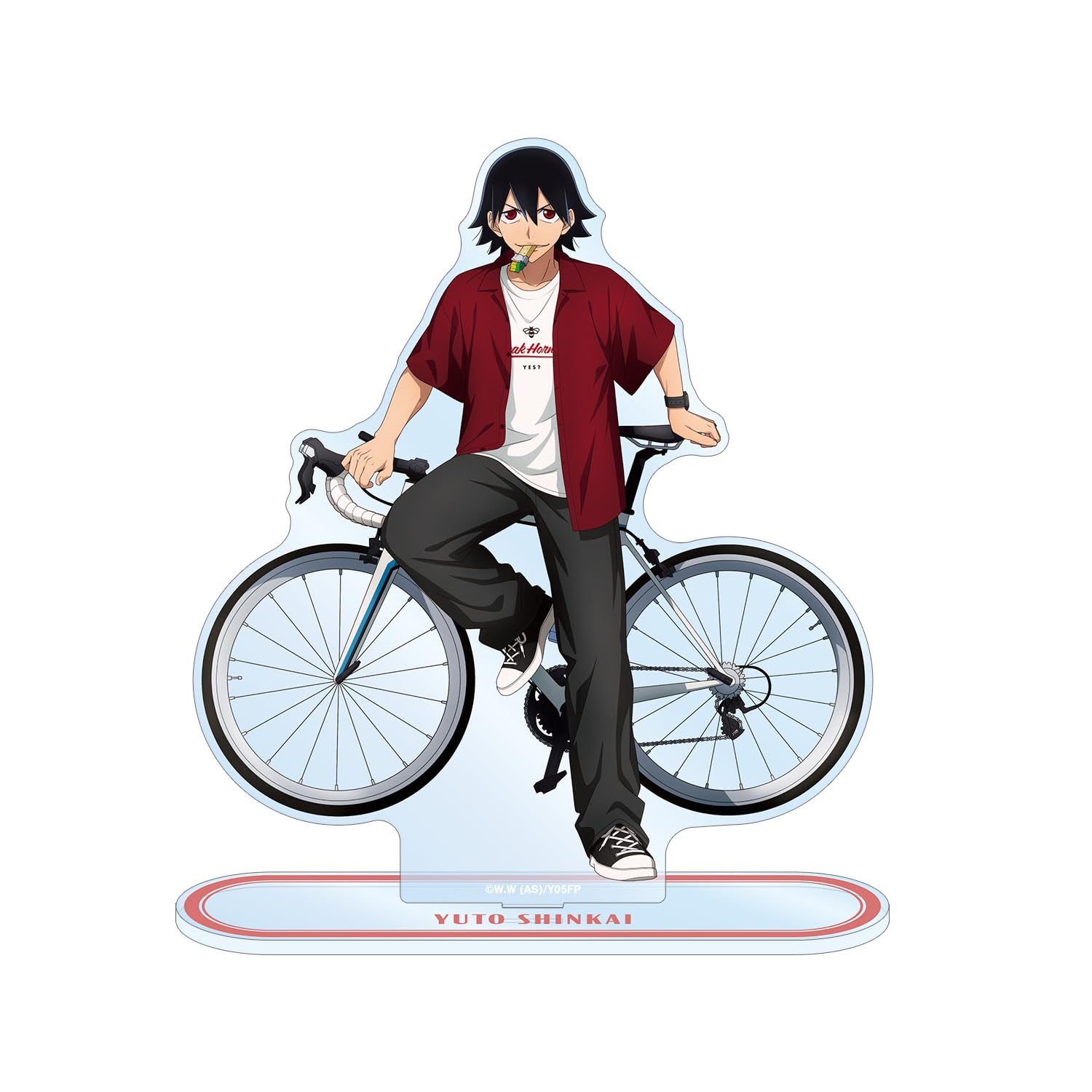 

Yowamushi Pedal LIMIT BREAK Original Yuto Shinkai Casual Clothes x Road Bike Extra Large Acrylic Stand Illustration Ver.