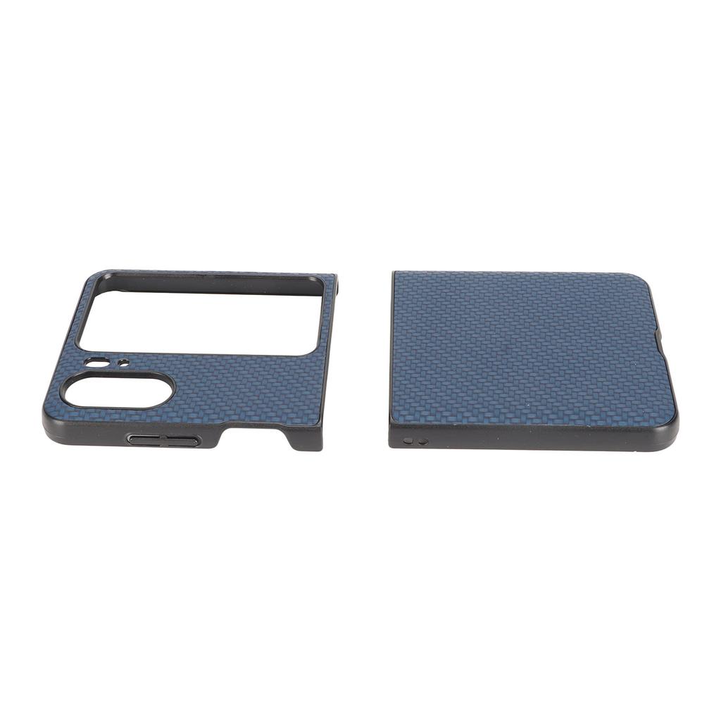 Carbon Fiber Texture Folding Phone Protective Case Mobile Phone Protection Cover for Oppo Find N2 Flip