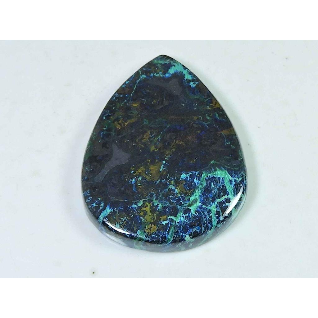 31X44X5MM Natural Shattuckite Pear Cabochon Gemstone for Jewelry 104Cts SK-4463
