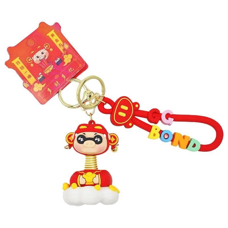 Мультяшный брелок Gg Bond из смолы для удачного аксессуара для ключей