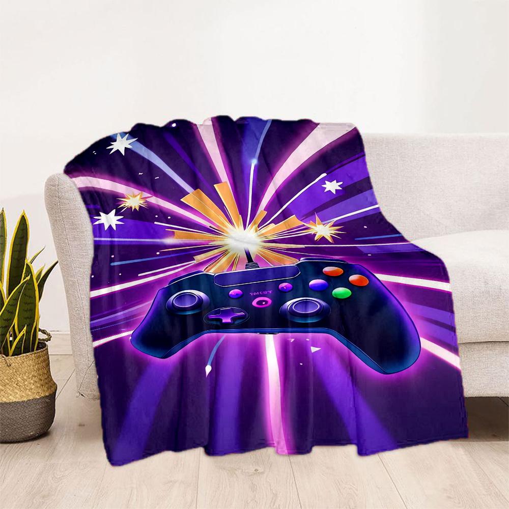 1pc Game Controller Blanket Comfortable Soft Lightweight Multi Seasonal Use for Travel Camping Picnics Sofa Office Bed Living Room Gift for Friends
