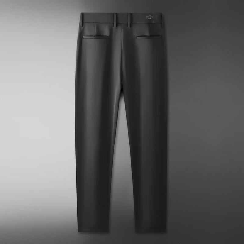 Dibinze Men's Plus Size Silk Blend Stretch Dress Pants