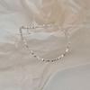 S925 Sterling Silver Shattered Silver Two Bracelets Female Fine Hand Ornaments