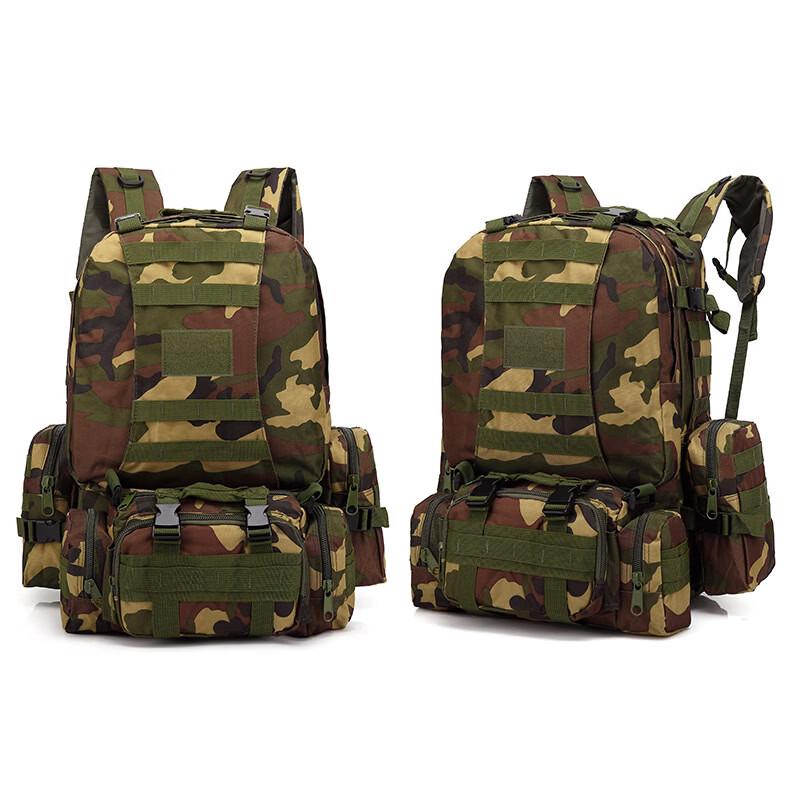 Jingzhou 36-55L Multifunctional Outdoor Camouflage Hiking Backpack