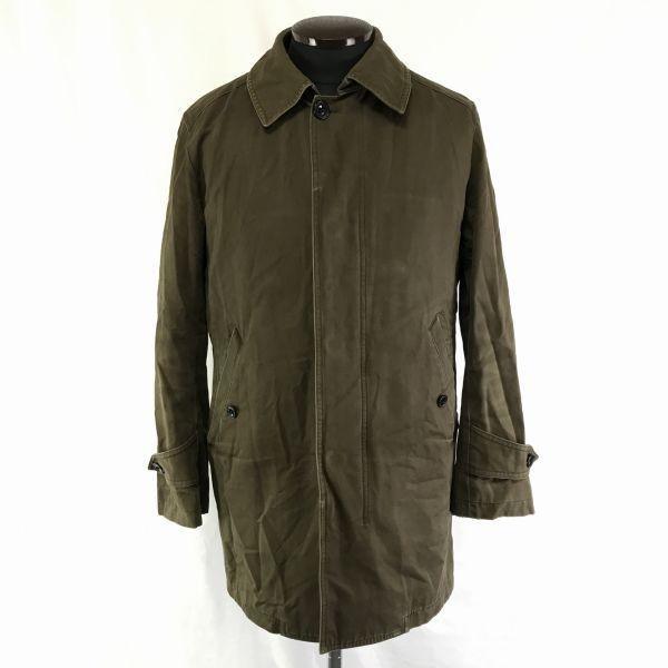 United Arrows Detachable Fur Hood Cotton Long Jacket Men S Khaki Both Side Pockets United Arrows