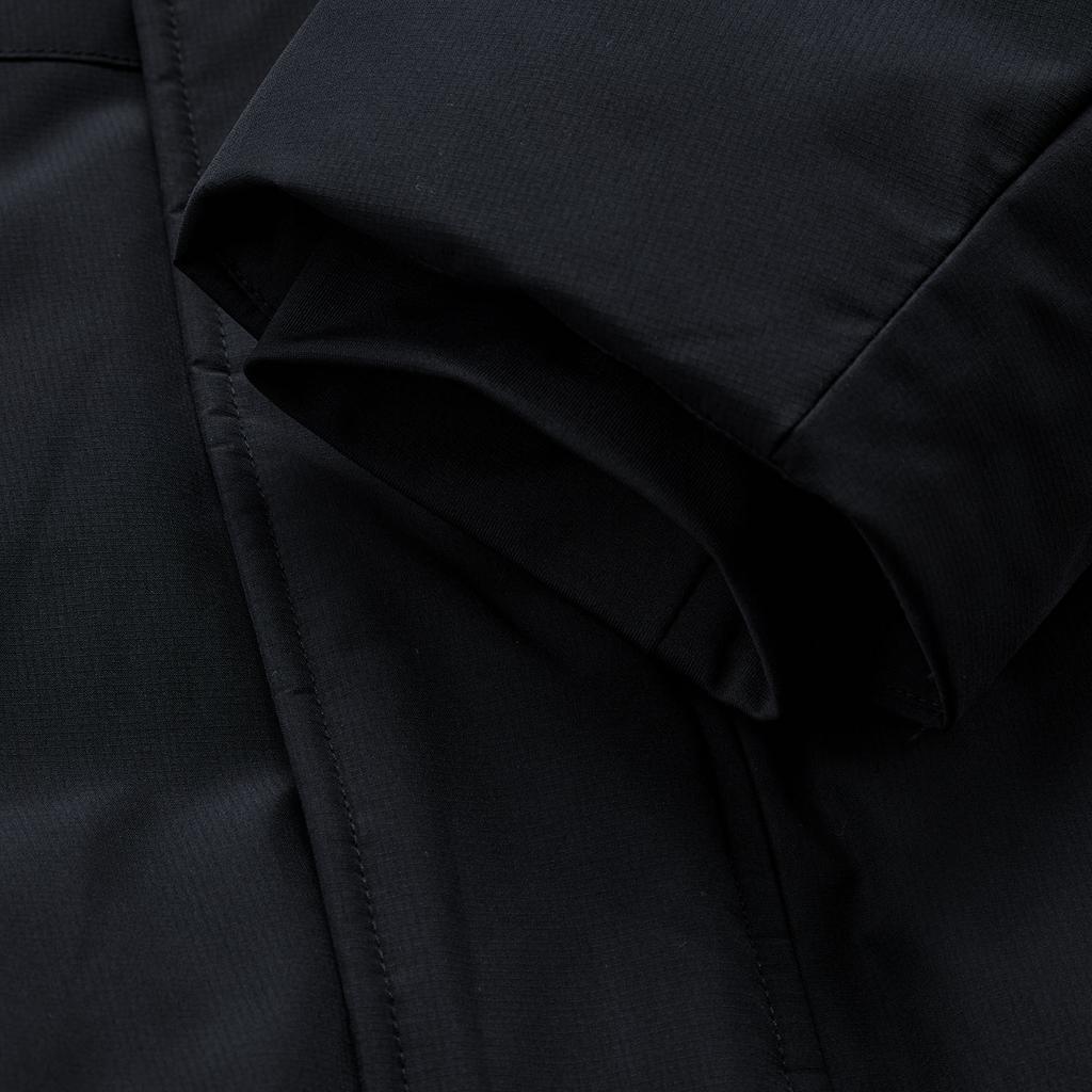 Li Ning Wow Wade Series Loose Fit Stand Collar Letter Warm Down Jacket Men Outerwear Black AYMU005-1